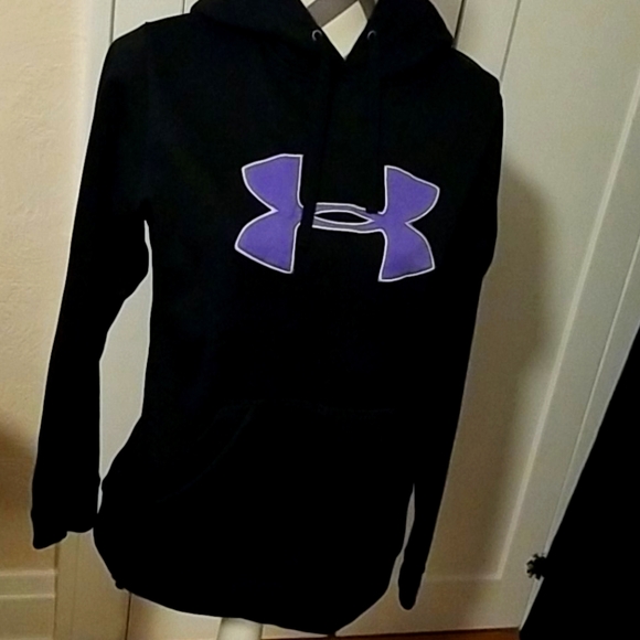 black and purple under armour hoodie